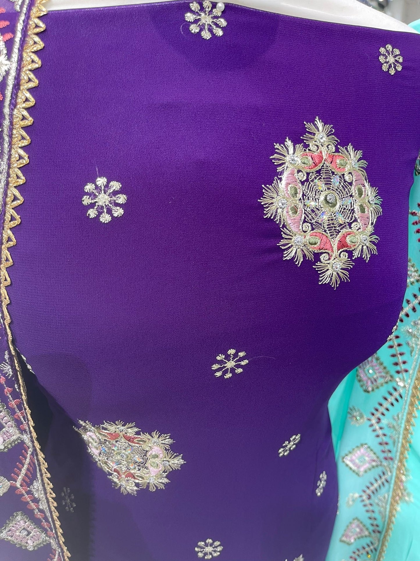 Embroidered Georgette