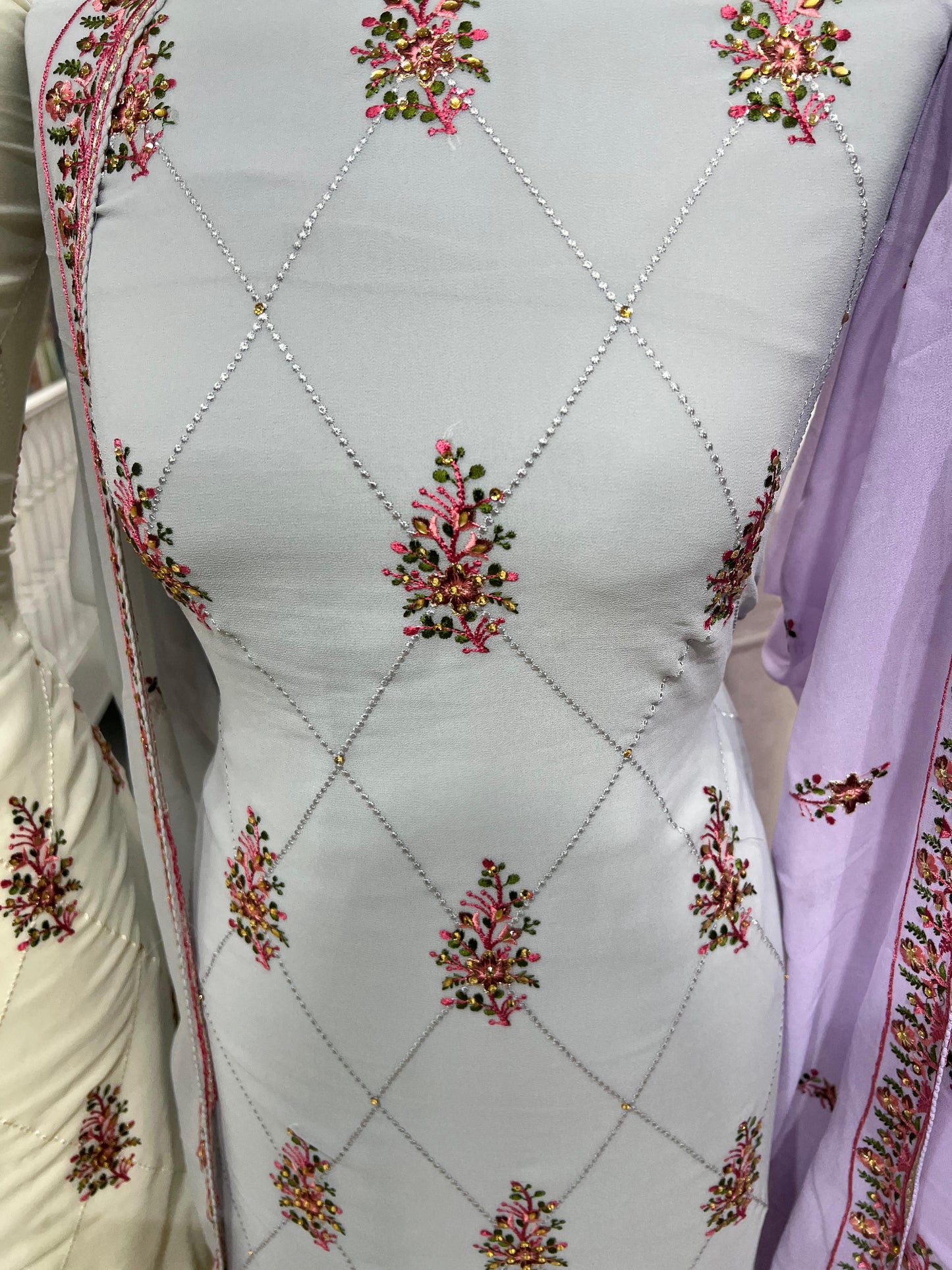 Embroidered Georgette