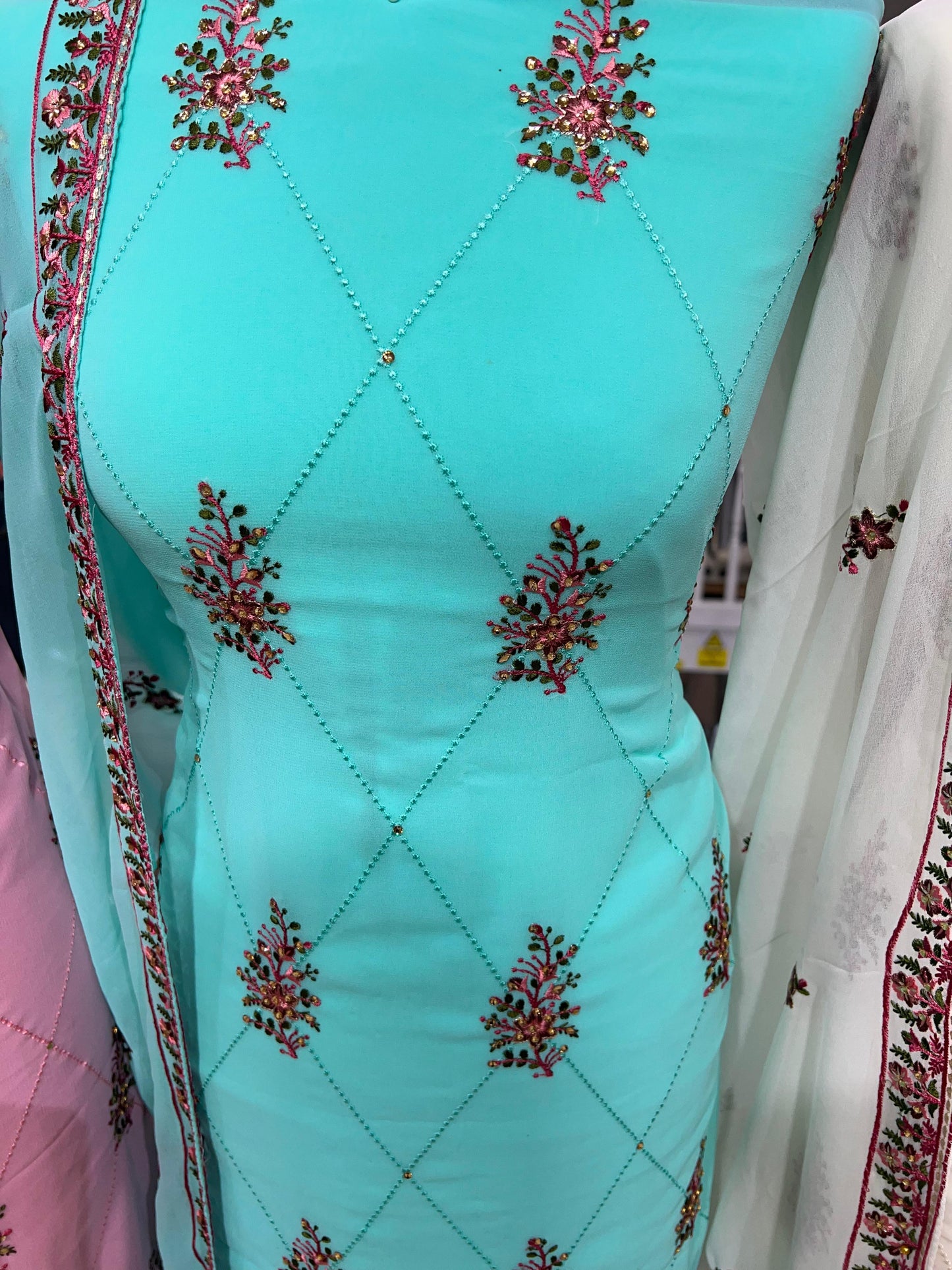 Embroidered Georgette