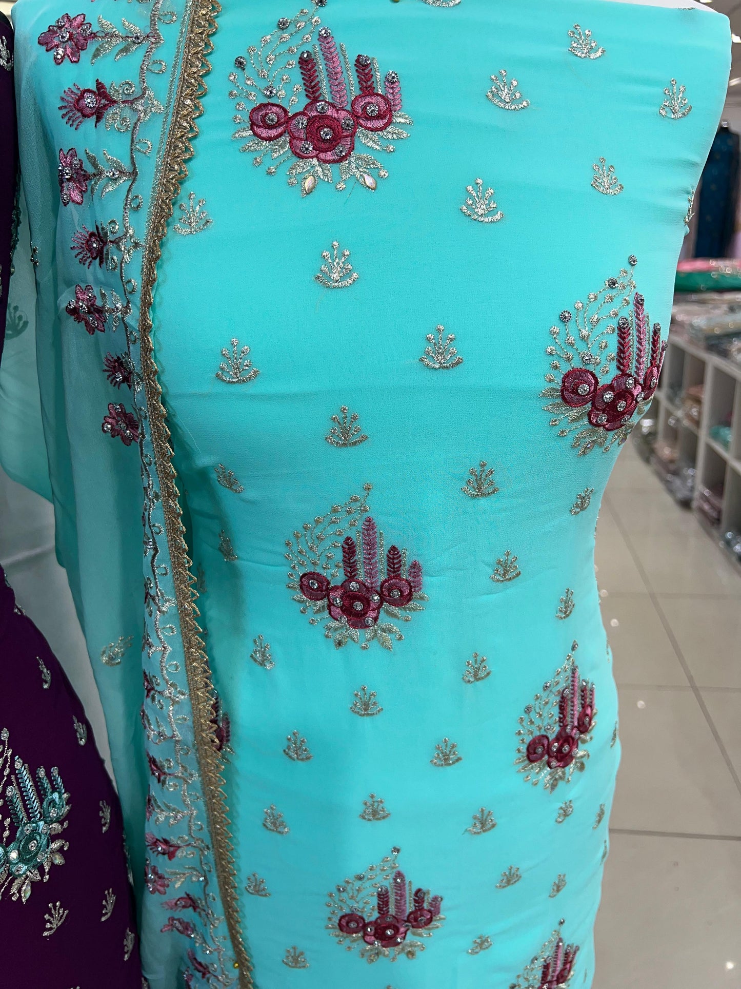 Embroidered Georgette