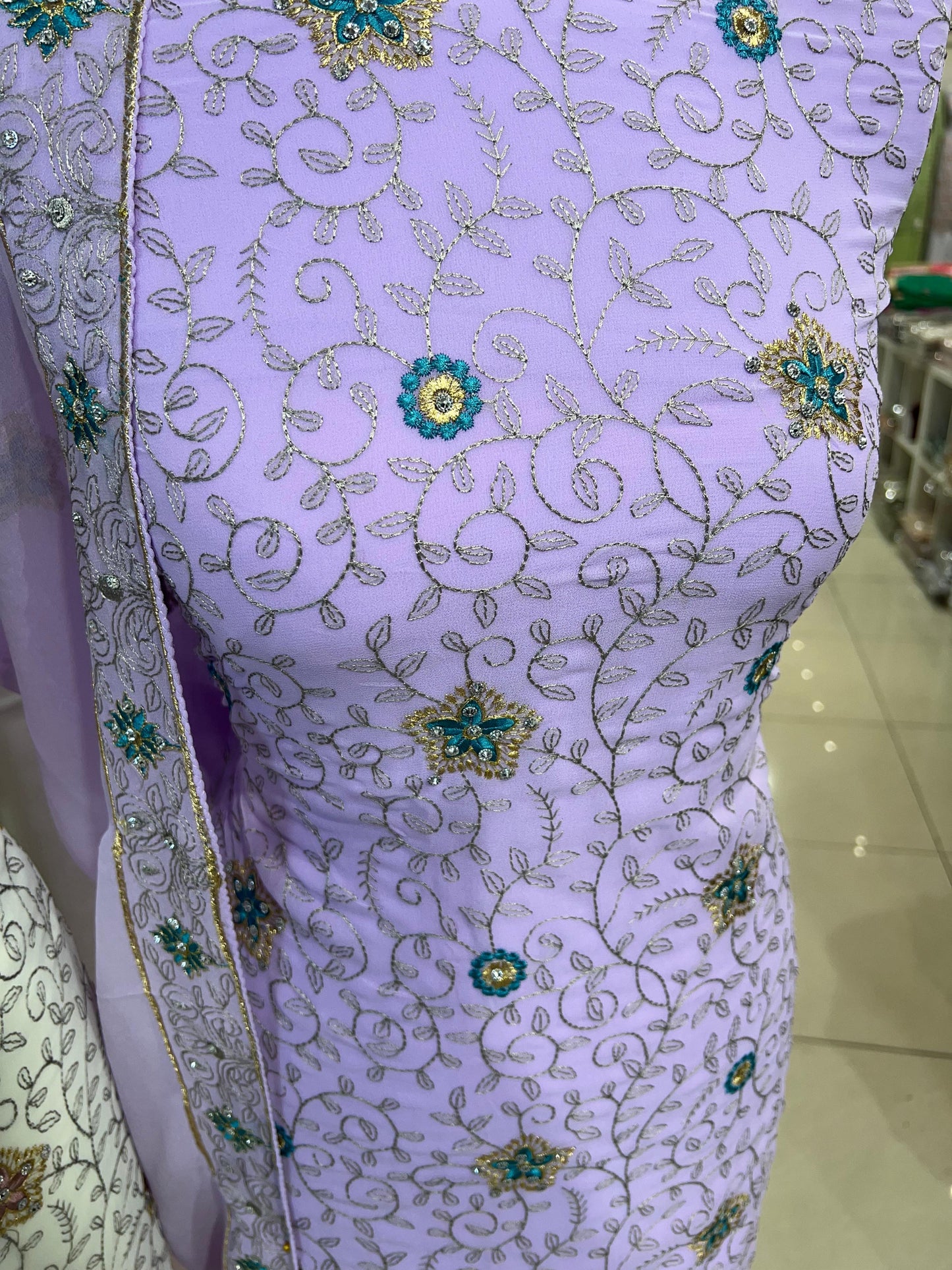 Embroidered Georgette