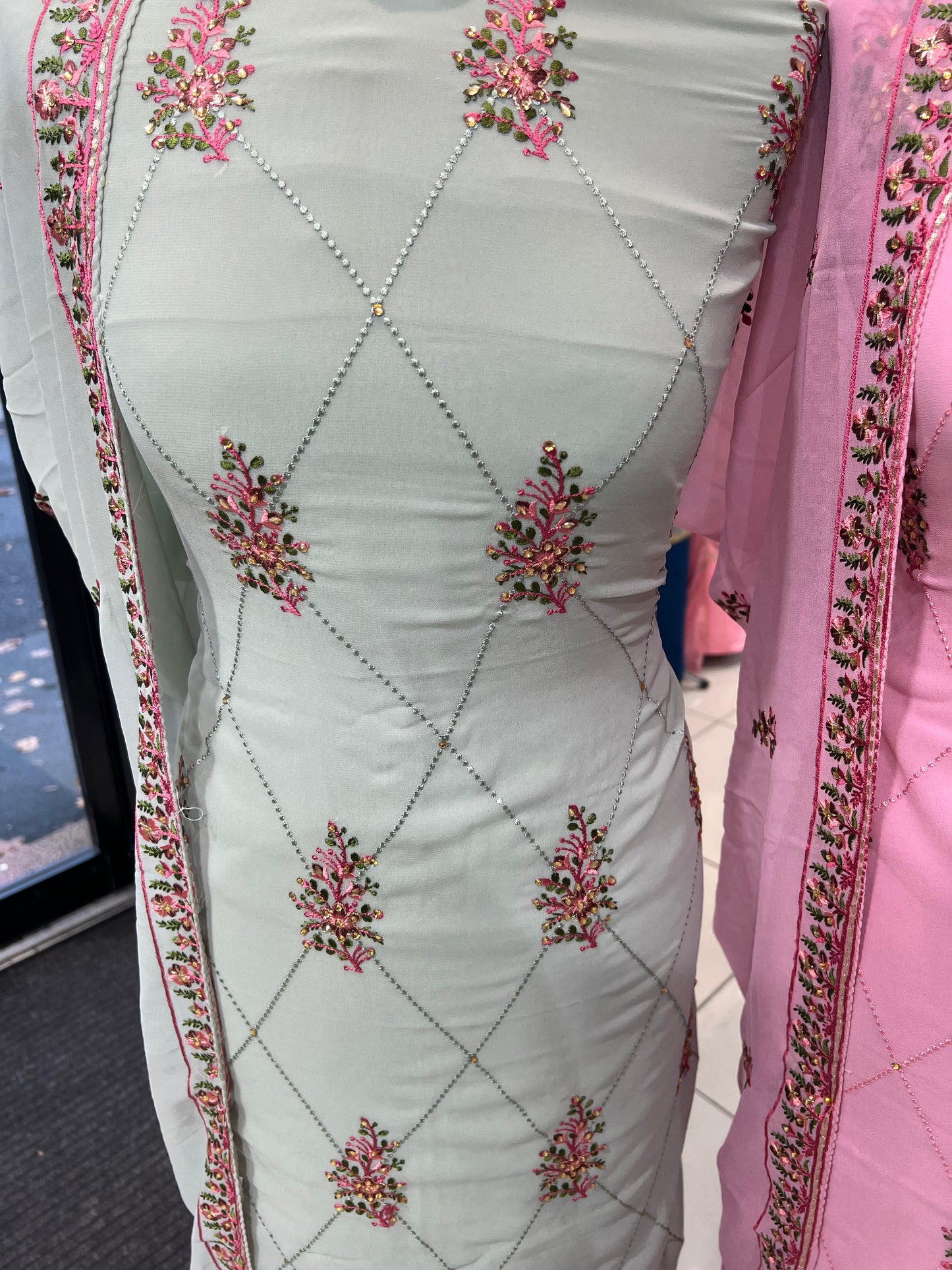 Embroidered Georgette