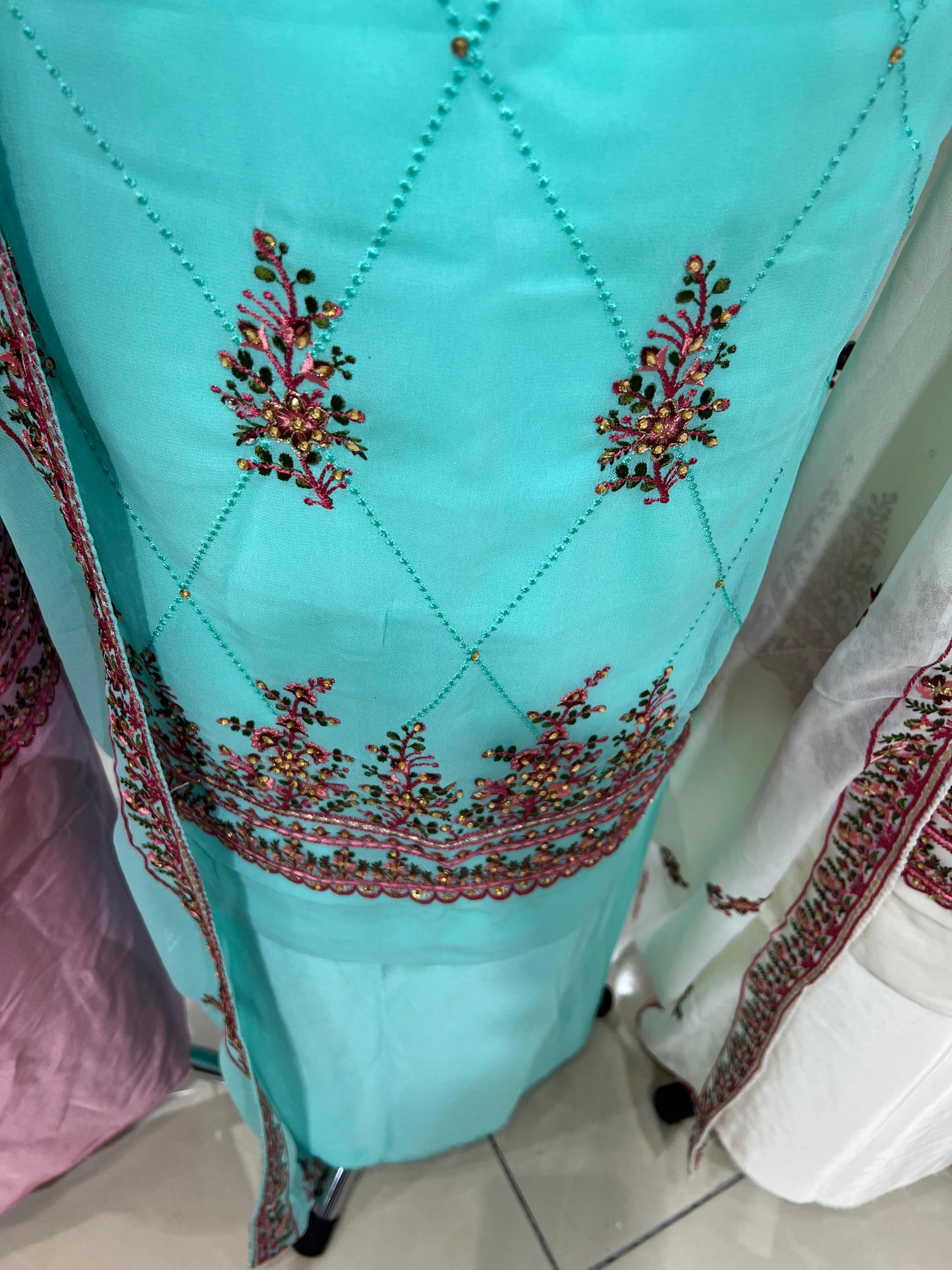 Embroidered Georgette