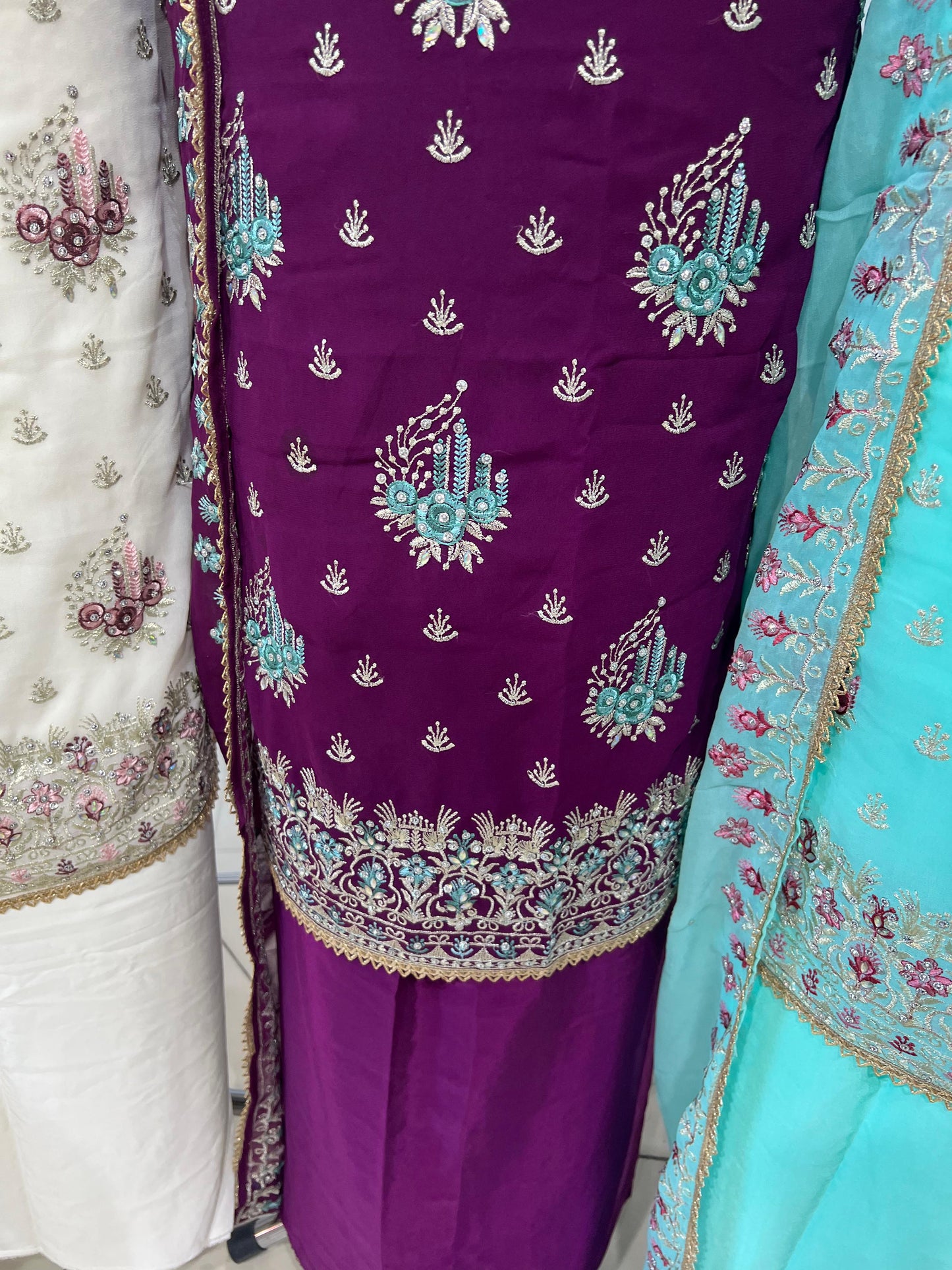 Embroidered Georgette