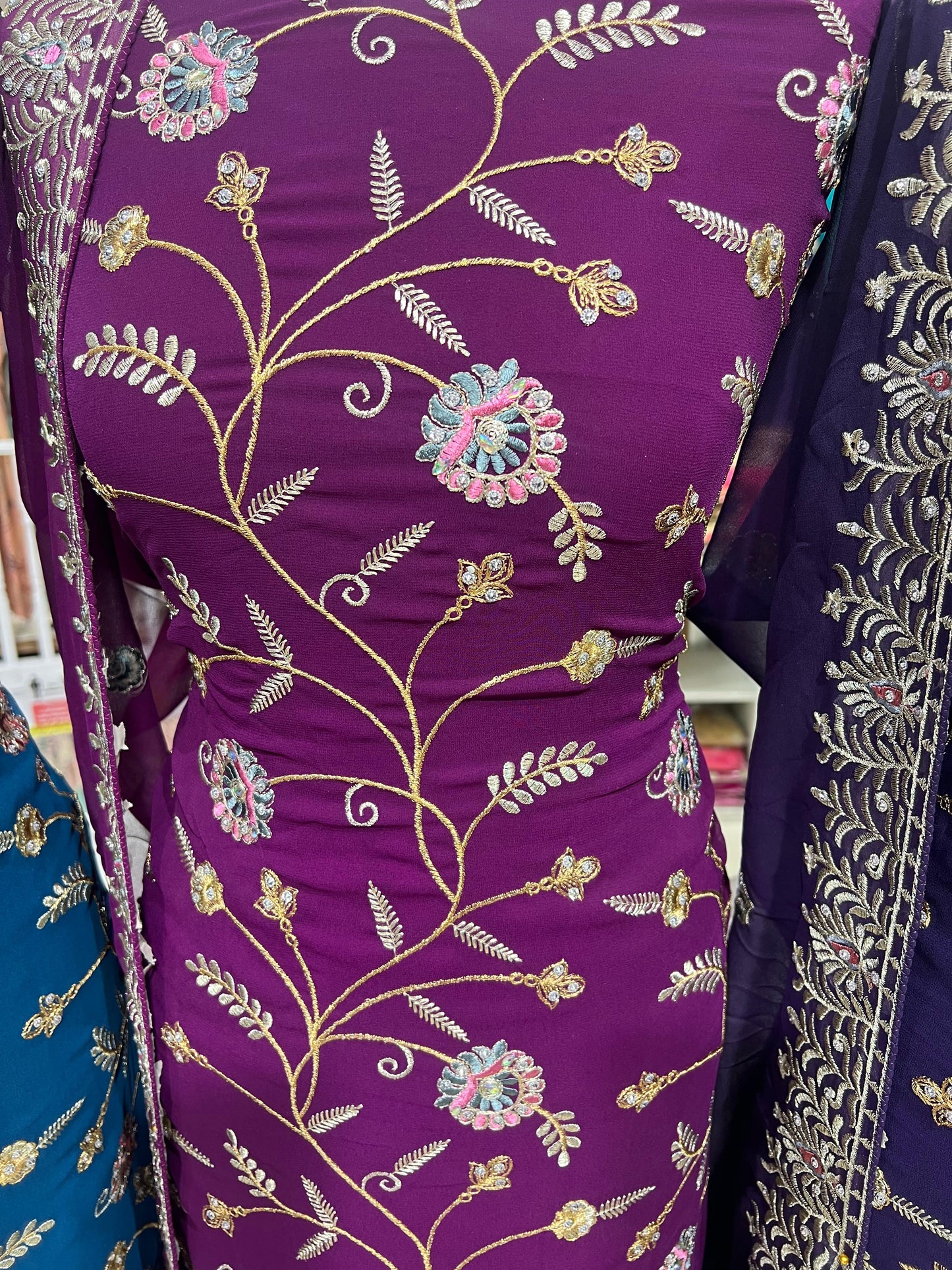 Embroidered Georgette