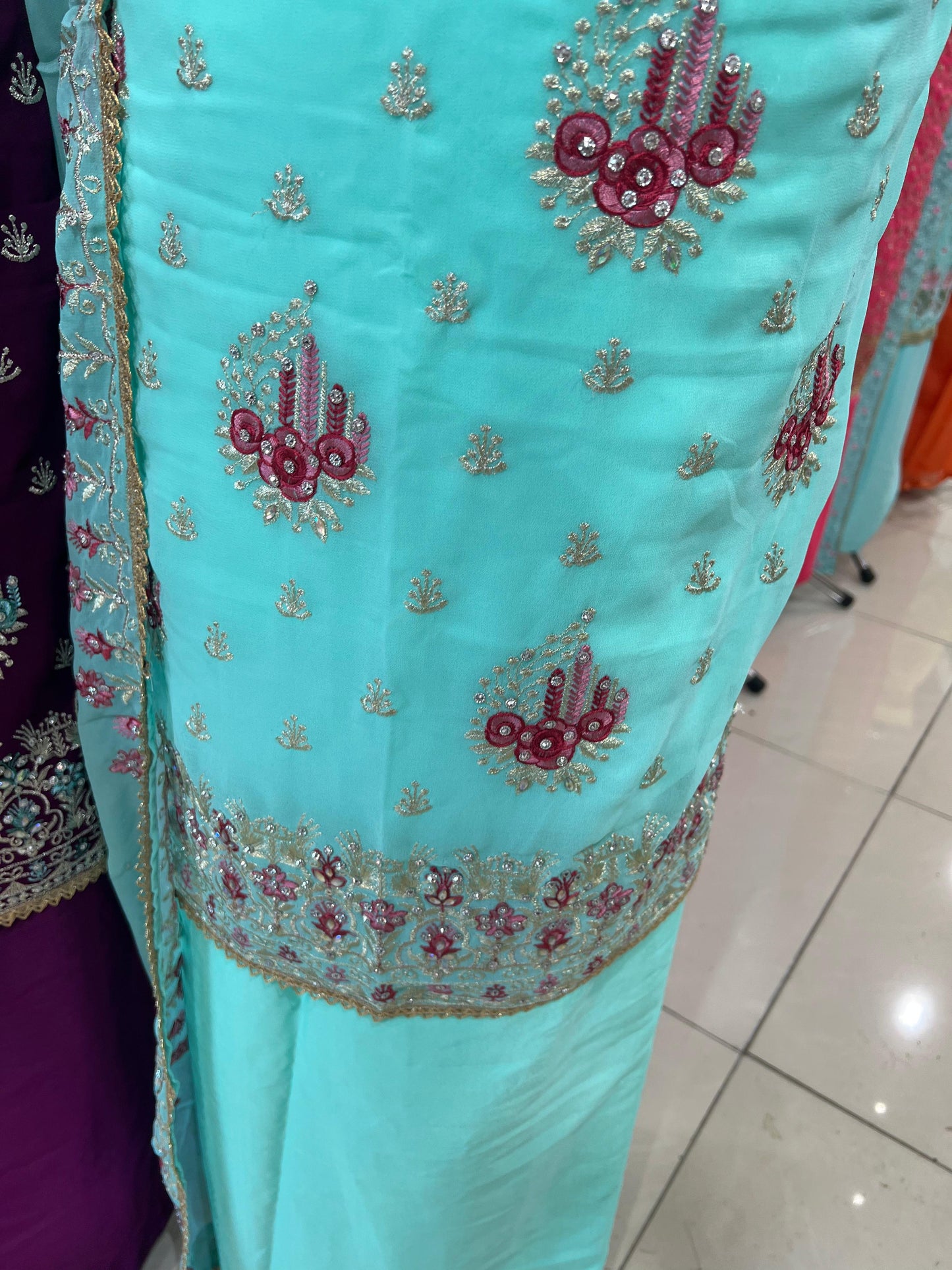 Embroidered Georgette