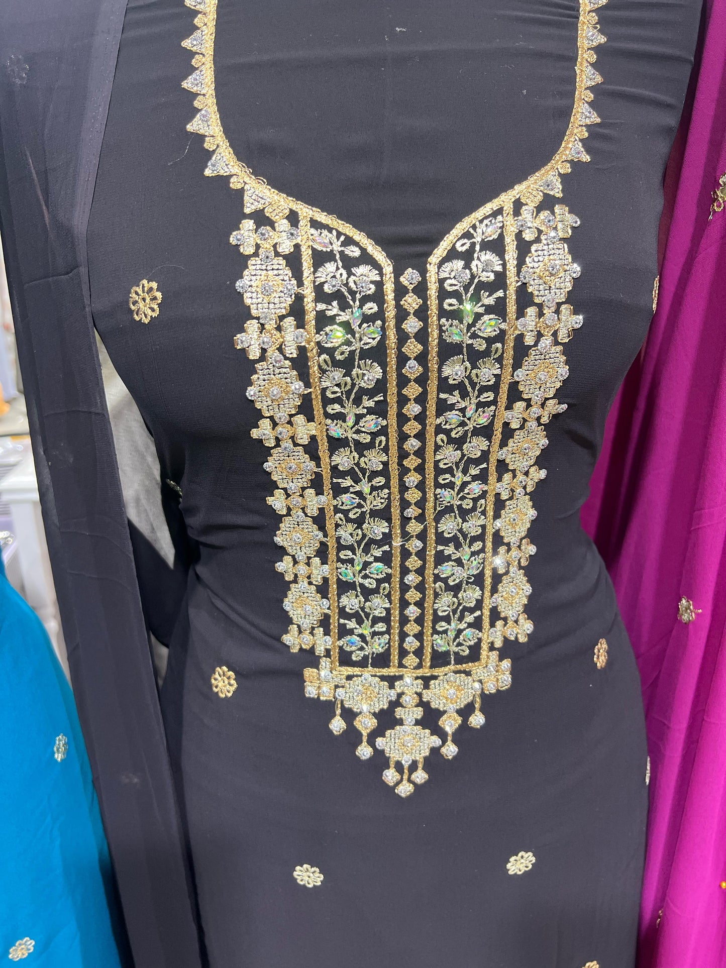 Embroidered Georgette