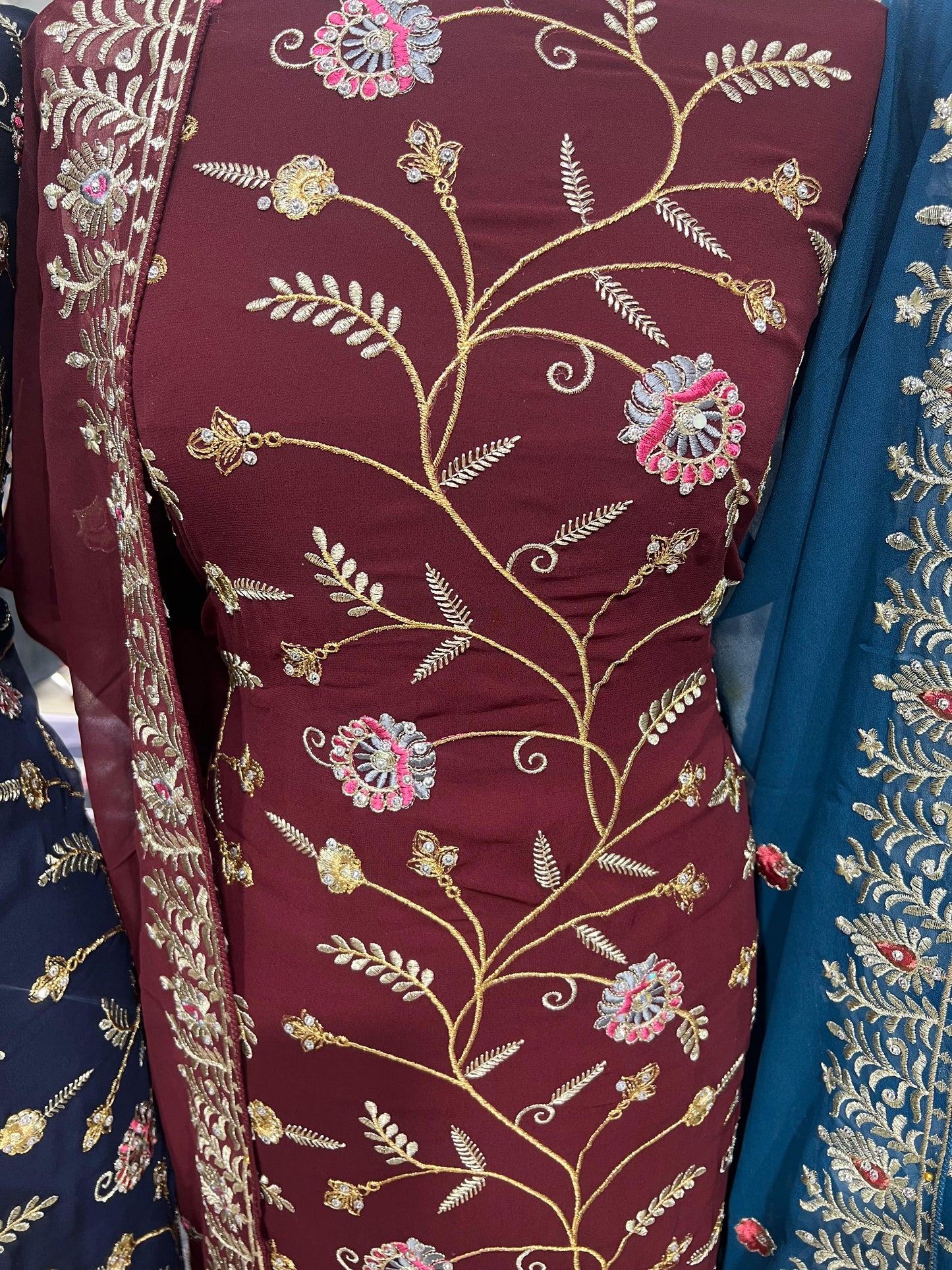 Embroidered Georgette