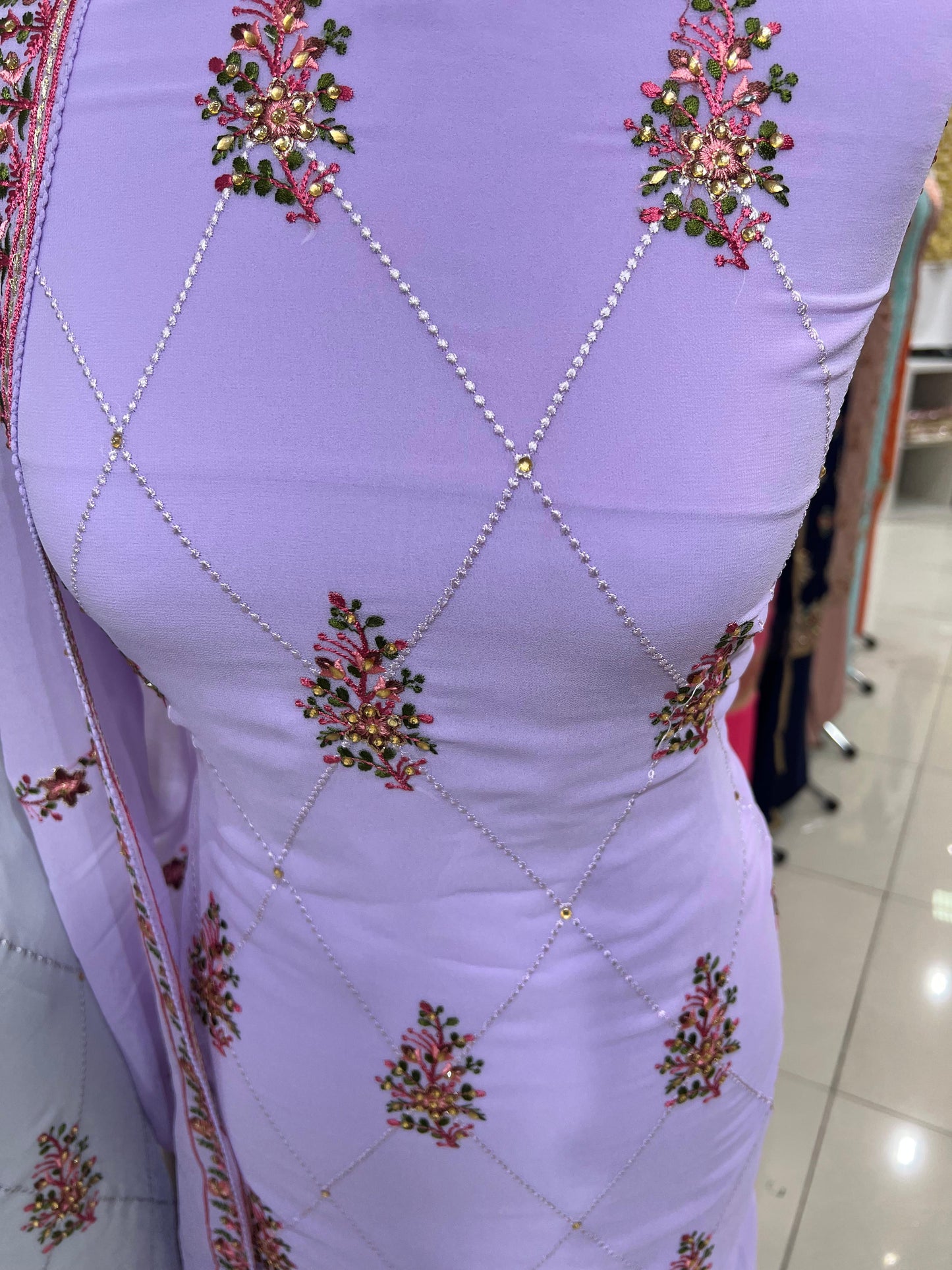 Embroidered Georgette