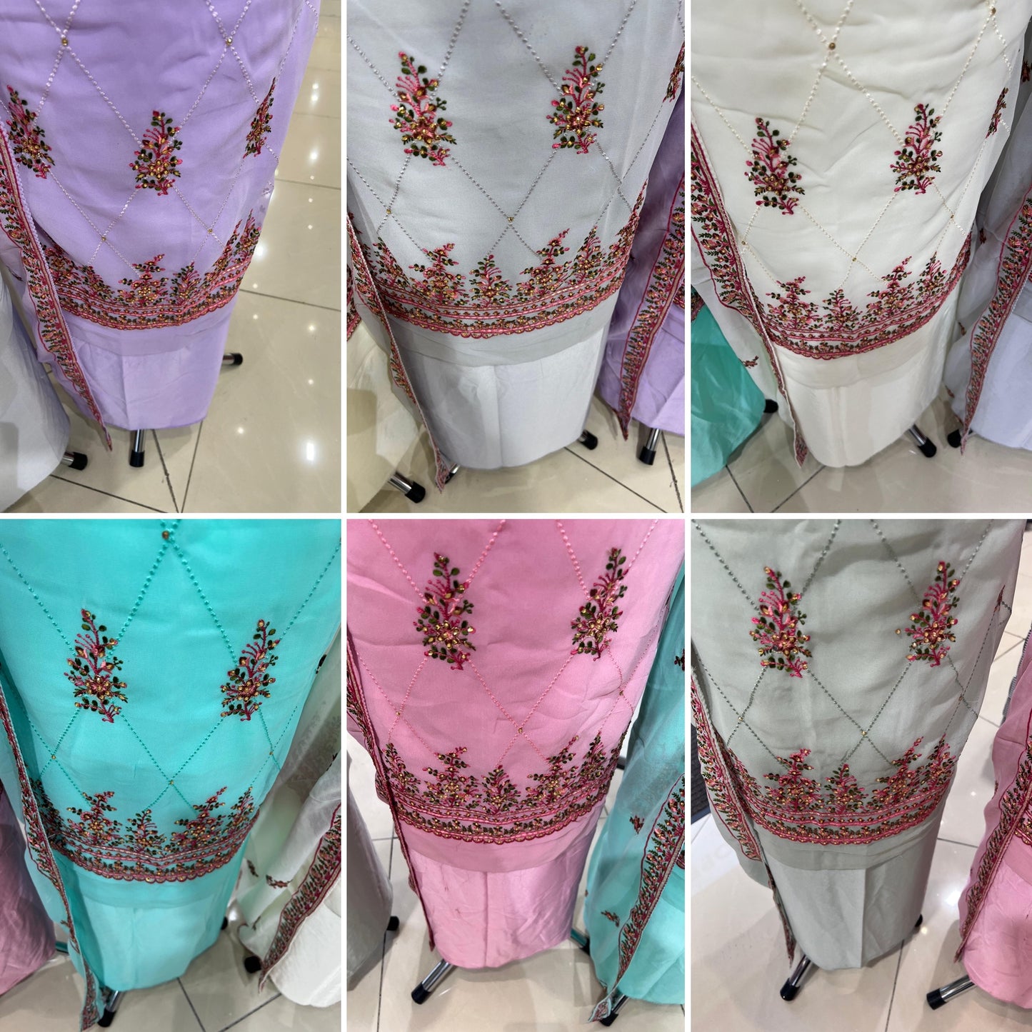 Embroidered Georgette