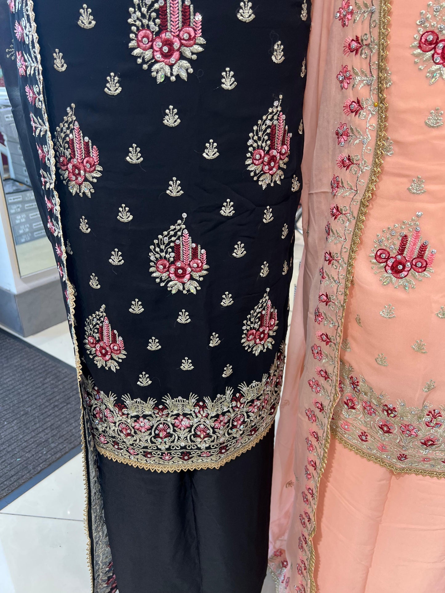 Embroidered Georgette