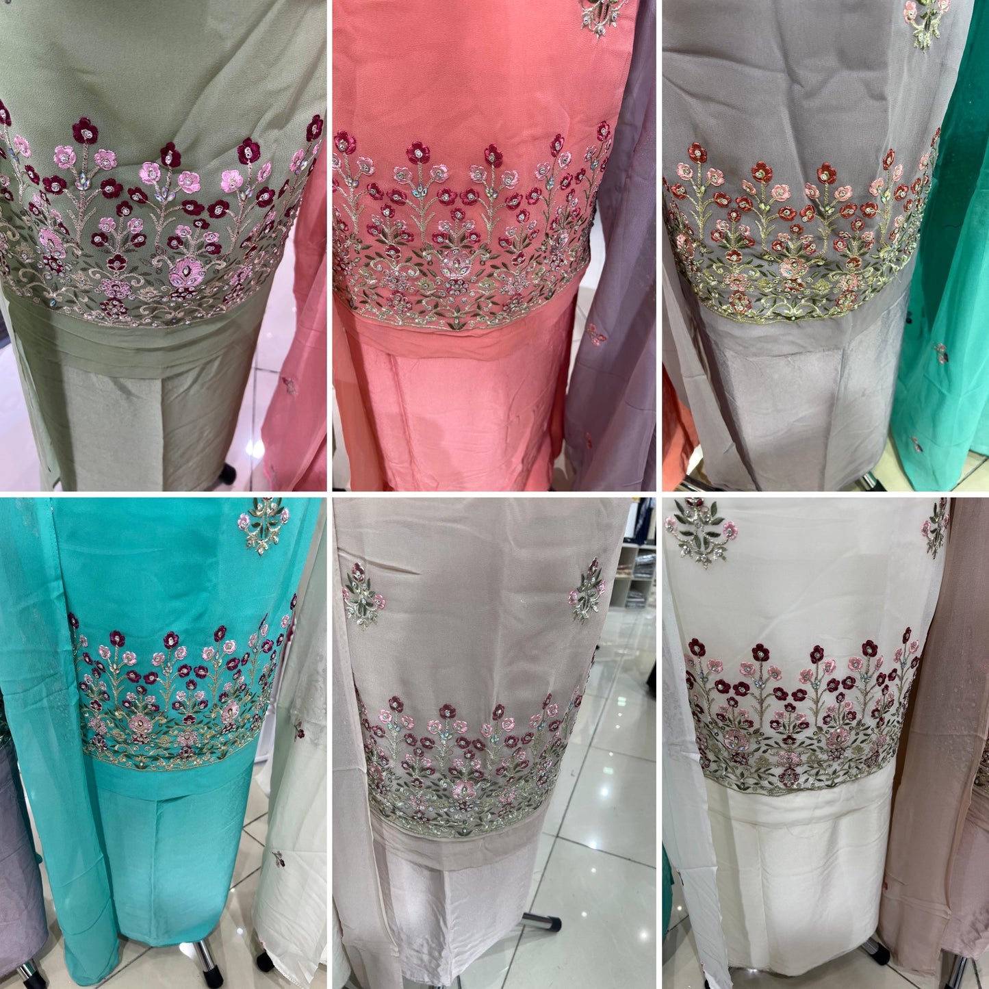 Embroidered Georgette