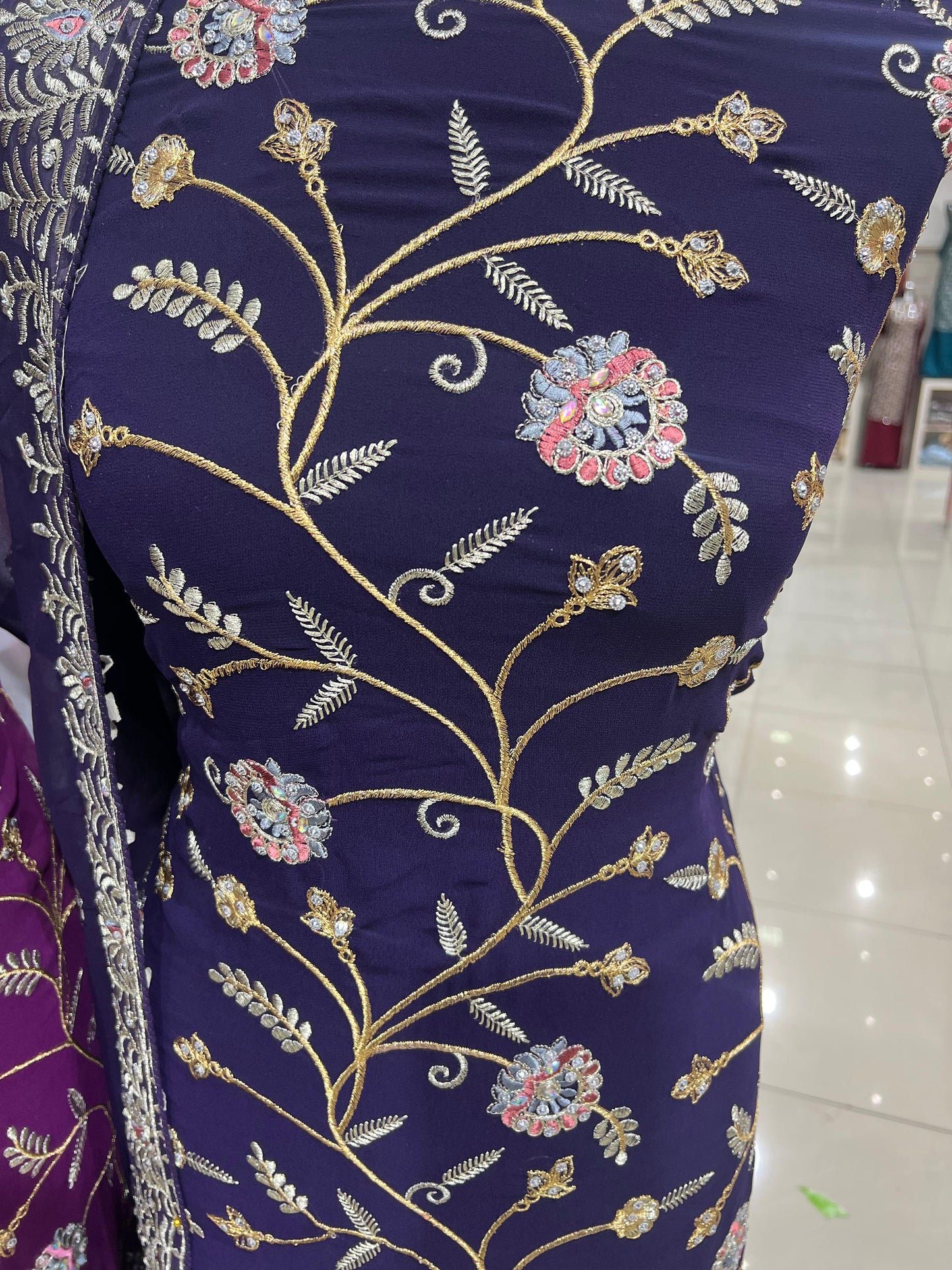 Embroidered Georgette